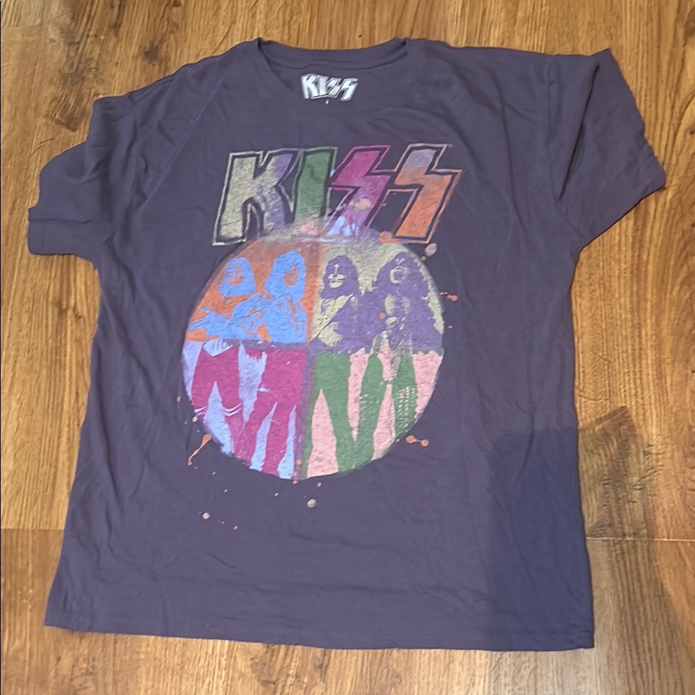 Kiss Purple Short Sleeve Tee